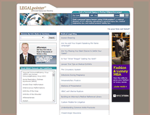 Tablet Screenshot of legalpointer.com